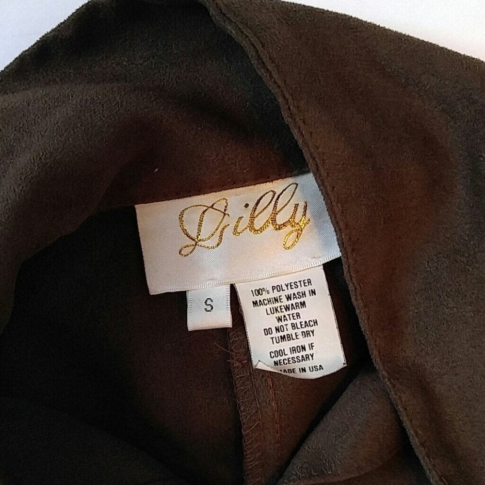 Vintage Lilly Brown Button Shirt S - Picture 5 of 5